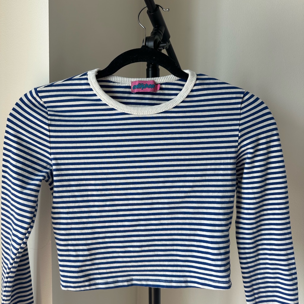 Edikted Long Sleeve Striped Tee